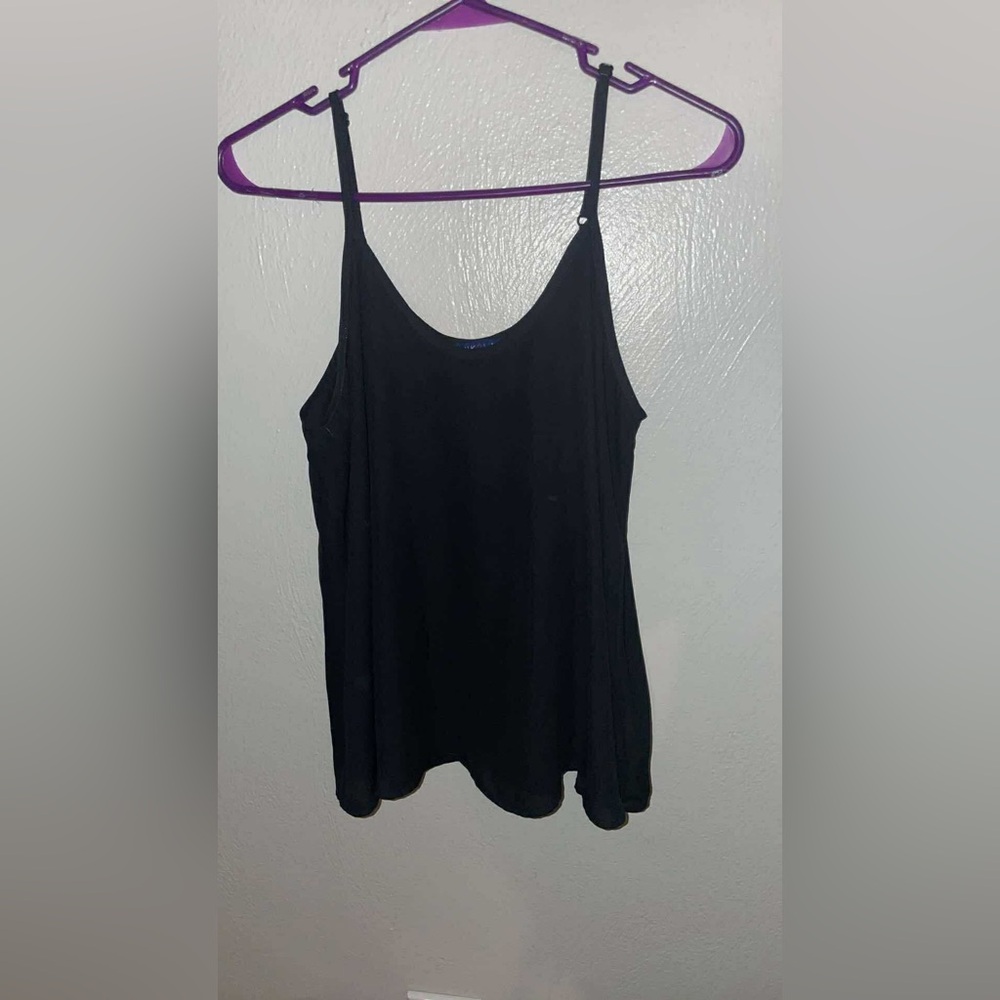 Black Spaghetti Strap Tank Top